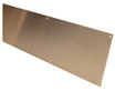 4in x 27in - .040, Muntz, Mirror Finish, Brass Mop Plates - Side View - Countersunk Holes