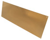 4in x 28in - .040, Muntz, Satin #4 (Brushed) Finish, Brass Mop Plates - Side View - Countersunk Holes