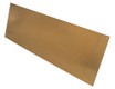 6in x 32in - .040, Muntz, Satin #4 (Brushed) Finish, Brass Mop Plates - Close Up - Countersunk Holes