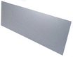 8in x 44in - .060, 5052, Satin #4 (Brushed) Finish, Aluminum Mop Plates - Side View -  Holes