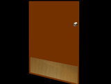 12in x 31in - .040, Muntz, Mirror Finish, Brass Kick Plates - On Door