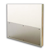 8in x 23in .042in, Clear, Polycarbonate Mop Plate with Holes & Screws