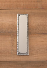 Academy Push Plate 3-1/8in x 12in, Satin Nickel