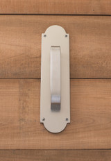 Palladian Pull Plate 3in x 12in, Satin Nickel