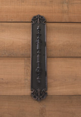 Fleur De Lis Pull Plate 3in x 18in, Venetian Bronze