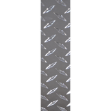 12in x 3in, .063, Mirror Finish, Diamond Plate Push Plate