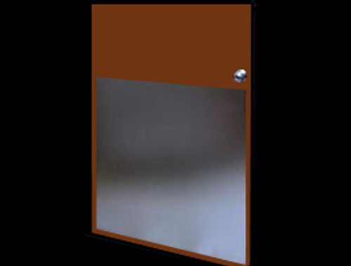 32in x 31in - .080, 5005, Anodized Satin Finish, Aluminum Armor Plates - On Door