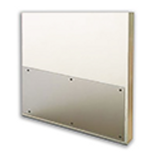 6in x 34in .042in, Clear, Polycarbonate Mop Plate with Holes & Screws