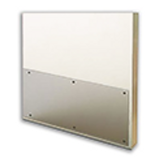 10in x 35in .042in, Clear, Polycarbonate Kick Plate with Holes & Screws