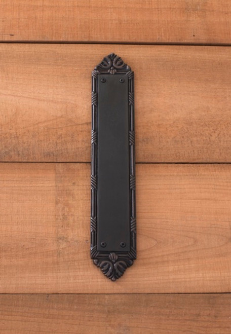 Ribbon & Reed Push Plate 2-1/2in x 13-3/4in, Venetian Bronze (A05-P7230-613VB)