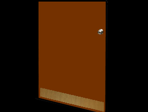 8in x 22in - .063, Unlacquered, Mirror Finish, Brass Mop Plates - On Door