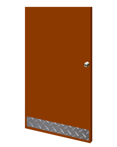 6in x 43in - .063, Tread Brite, Mirror Finish, Diamond Plate Mop Plates - On Door 6in x 43in - .063, Tread Brite, Mirror Finish, Diamond Plate Mop Plates - On Door