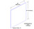 32in x 38in - .040, Unlacquered, Mirror Finish, Brass Armor Plates - Drawing