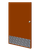 12in x 22in - .125, Tread Brite, Mirror Finish, Diamond Plate Kick Plates - On Door