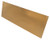 10in x 45in - .040, Muntz, Satin #4 (Brushed) Finish, Brass Kick Plates - Side View - Countersunk Holes