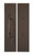 Antimicrobial Push & Pull Plate Set, 4in x 16in, Oil-rubbed Bronze PC