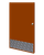 12in x 38in - .063, Tread Brite, Mirror Finish, Diamond Plate Kick Plates - On Door