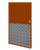 26in x 26in - .063, Tread Brite, Mirror Finish, Diamond Plate Armor Plates - On Door