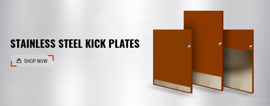 stainless door kick plates