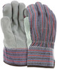 1080_ - 1080 - 124178 - Pair of MCR Safety Group 1080 split leather palm work gloves with safety cuff, lined palm, and breathable cotton back