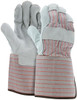 1210_ - 1210 - 124318 - Pair of MCR Safety Group 1210 long gauntlet leather palm work gloves with split shoulder leather and 4.5-inch rubberized safety cuff
