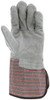 1210S_ - 1210S - 124355 - Palm view of 1210S leather palm gloves with split leather palm for abrasion resistance and durability