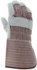 1210S_ - 1210S - 124346 - Back view of 1210S work gloves with striped fabric shell and gauntlet starched safety cuff