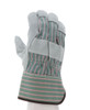 1230_ - 1230M - 124556 - 360 - Rotational view of 1230 leather palm work gloves with split shoulder leather and 2.5-inch rubberized safety cuff