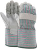 1231_ - 1231 - 124919 - Pair of MCR Safety Group 1231 leather palm work gloves with split shoulder leather and 4.5-inch rubberized safety cuff