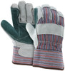1311_ - 1311 - 125079 - Pair of MCR Safety Group 1311JL leather palm work gloves with jointed double palm, select split shoulder leather, and 2.5-inch rubberized safety cuff