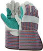 1312_ - 1312 - 125138 - Pair of MCR Safety Group 1312 double leather palm work gloves with select split shoulder leather and 4.5-inch rubberized safety cuff