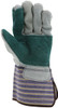 1412A_ - 1412A - 125920 - Double leather palm work gloves palm view – reinforced split shoulder leather enhances grip and abrasion resistance for tough jobs