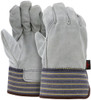 1417A_ - 1417A - 125996 - Leather palm industrial gloves pair – MCR Safety Group 1417A with select B+ grade split leather palm and 2.5-inch safety cuff for construction work