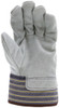 1417A_ - 1417A - 125999 - Leather grip gloves palm view – select B+ grade split shoulder leather enhances abrasion resistance and grip for material handling applications
