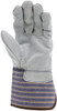 1418A_ - 1418A - 126032 - Leather grip gloves palm view – select B+ grade split shoulder leather enhances abrasion resistance and grip for heavy-duty material handling