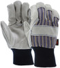 1420A_ - 1420A - 126063 - Pair of MCR Safety Group 1420A leather palm work gloves with select split shoulder leather and knit wrist