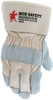 16010_ - 16010L - 122269 - Protective leather work gloves back view – durable fabric back with Kevlar® stitching and 2.5-inch rubberized safety cuff for added durability and wrist protection