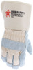 16011_ - 16011L - 122312 - Protective leather work gloves back view – durable fabric back with Kevlar® stitching and 4.5-inch rubberized gauntlet cuff for extended wrist protection
