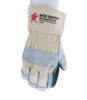 16012_ - 16012L - 122300 - 360 - Leather palm work gloves – MCR Safety Group 16012 Sidekick® Series – double palm split side leather with Kevlar® stitching and 2.5-inch safety cuff