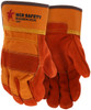 1680_ - 1680 - 50430 - Leather palm industrial gloves pair – MCR Safety Group 1680 with premium A grade split side leather and 2.5-inch rubberized cuff for construction work