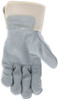 1702_ - 1702L - 38704 - Leather grip gloves palm view – Kevlar® lined palm enhances cut resistance, abrasion durability, and grip for heavy-duty material handling applications