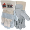 1715_ - 1715 - 123097 - Double leather palm industrial gloves pair – MCR Safety Group 1715 with premium A+ grade split side leather, reinforced fingers, and 2.75-inch rubberized cuff