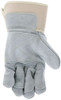 1715_ - 1715 - 123102 - Leather grip gloves palm view – double palm and reinforced fingers enhance abrasion resistance and grip for heavy-duty material handling applications