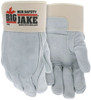 1735_ - 1735L - 123251 - Double leather palm industrial gloves pair – MCR Safety Group 1735 with premium A+ split side leather, reinforced fingers, full leather back, and 2.75-inch cuff