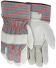 1930_ - 1930L - 146938 - Leather palm industrial gloves pair – MCR Safety Group 1930 with C+ grade grain leather and 2.5-inch rubberized cuff for general work tasks