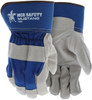 1952_ - 1952L - 148950 - Leather palm industrial gloves pair – MCR Safety Group 1952 with premium A grade split pigskin leather and 2.5-inch rubberized cuff for general work tasks