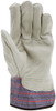 1960L_ - 1960L - 126186 - Leather grip gloves palm view – grain pigskin leather enhances durability, flexibility, and grip for material handling applications