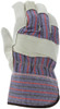 1960L_ - 1960L - 126185 - Protective leather work gloves back view – breathable fabric back with wing thumb and 2.5-inch starched safety cuff for comfort and wrist protection