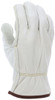 3203_ - 3203L - 23359 - Protective leather work gloves back view – grain cow leather with straight thumb design for flexibility and comfort in extended wear