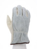 32055_ - 32055L - 22507 - 360 - Leather driver work gloves – MCR Safety Group 32055 – grain leather patch palm with split leather back and keystone thumb for industrial use